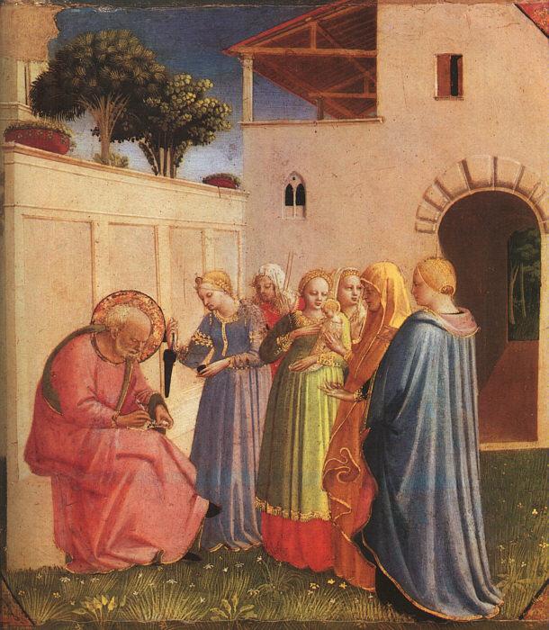 Fra Angelico The Naming of John the Baptist oil painting image